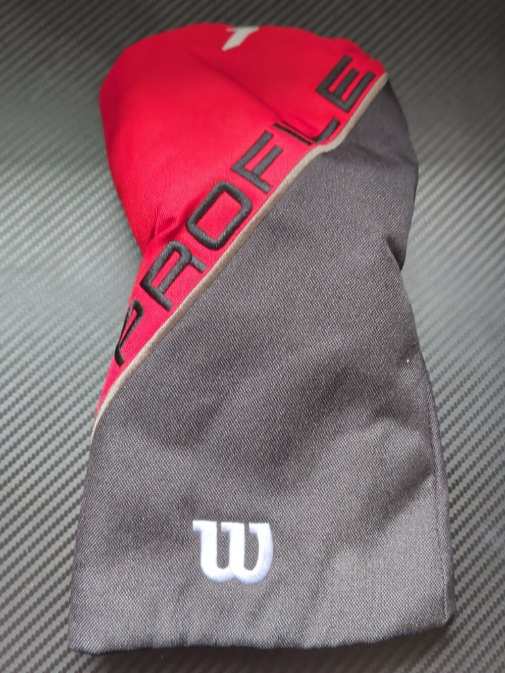 Wilson Profile Driver (1-Wood) Golf Club Head Cover - Red/Black